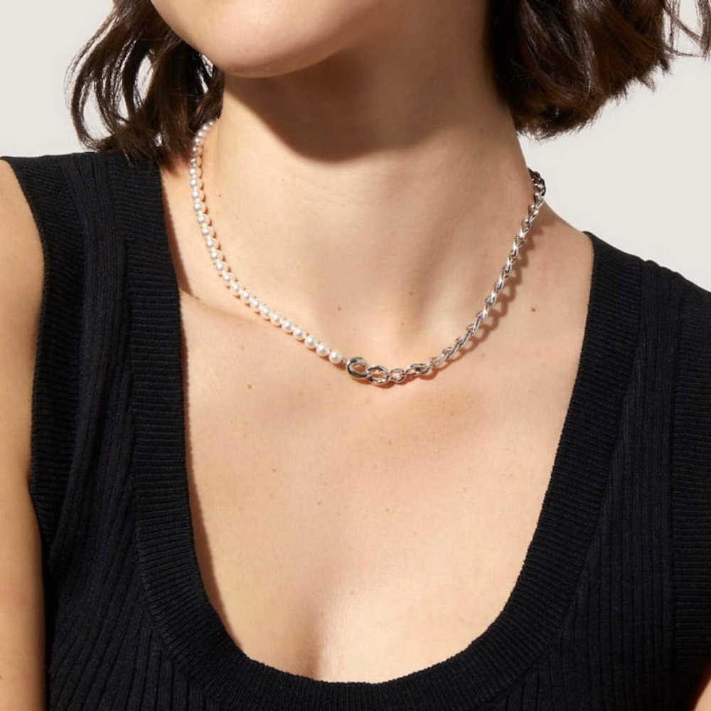 Ana Luisa Pearl Chain Necklace - Picture 15 of 16
